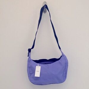 BAGGU Medium Nylon Crescent Bag- Bluebell